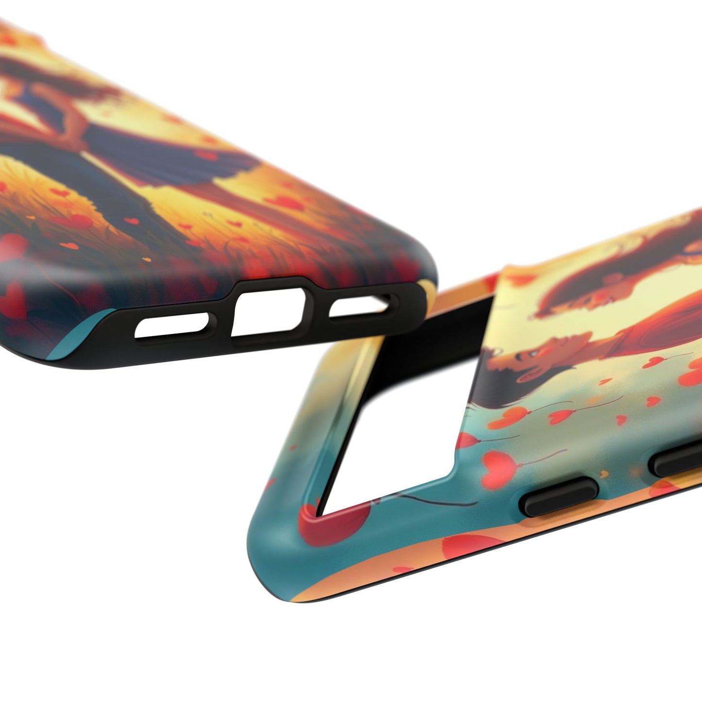 Romantic Phone Case with Heart Design for Couples