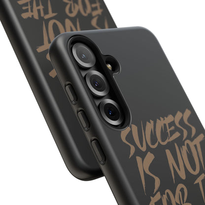Motivational Phone Case - "Success Is Not For The Lazy" - Tough Cases