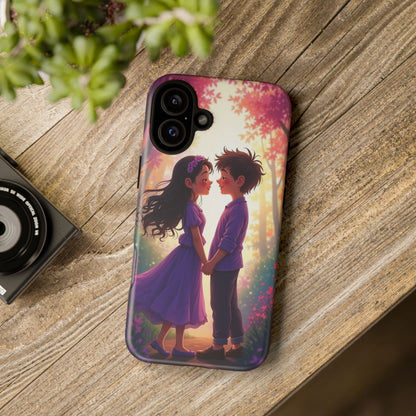 Romantic Phone Case - Cute Couple in Nature Design