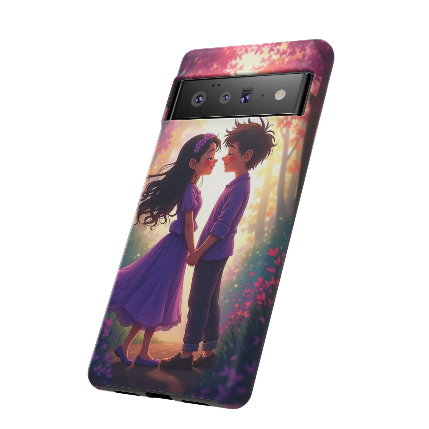 Romantic Phone Case - Cute Couple in Nature Design
