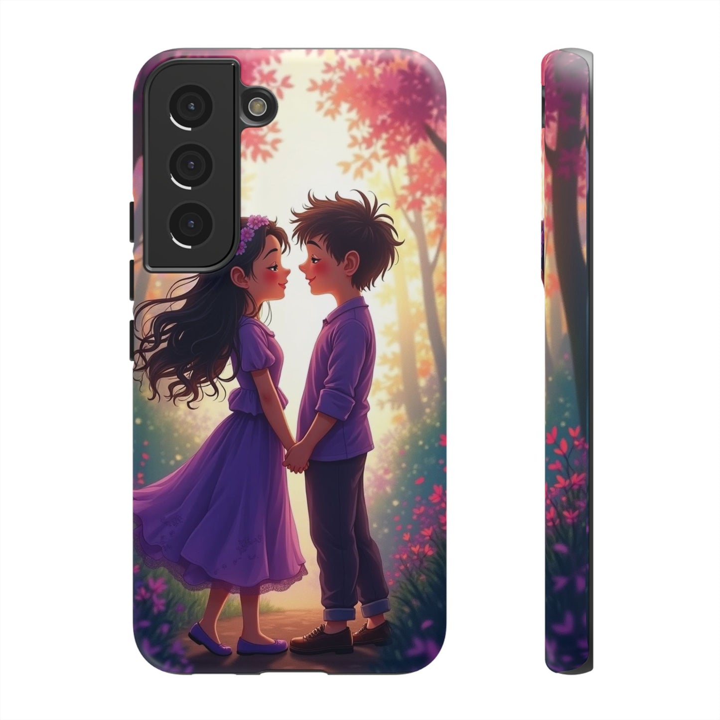 Romantic Phone Case - Cute Couple in Nature Design