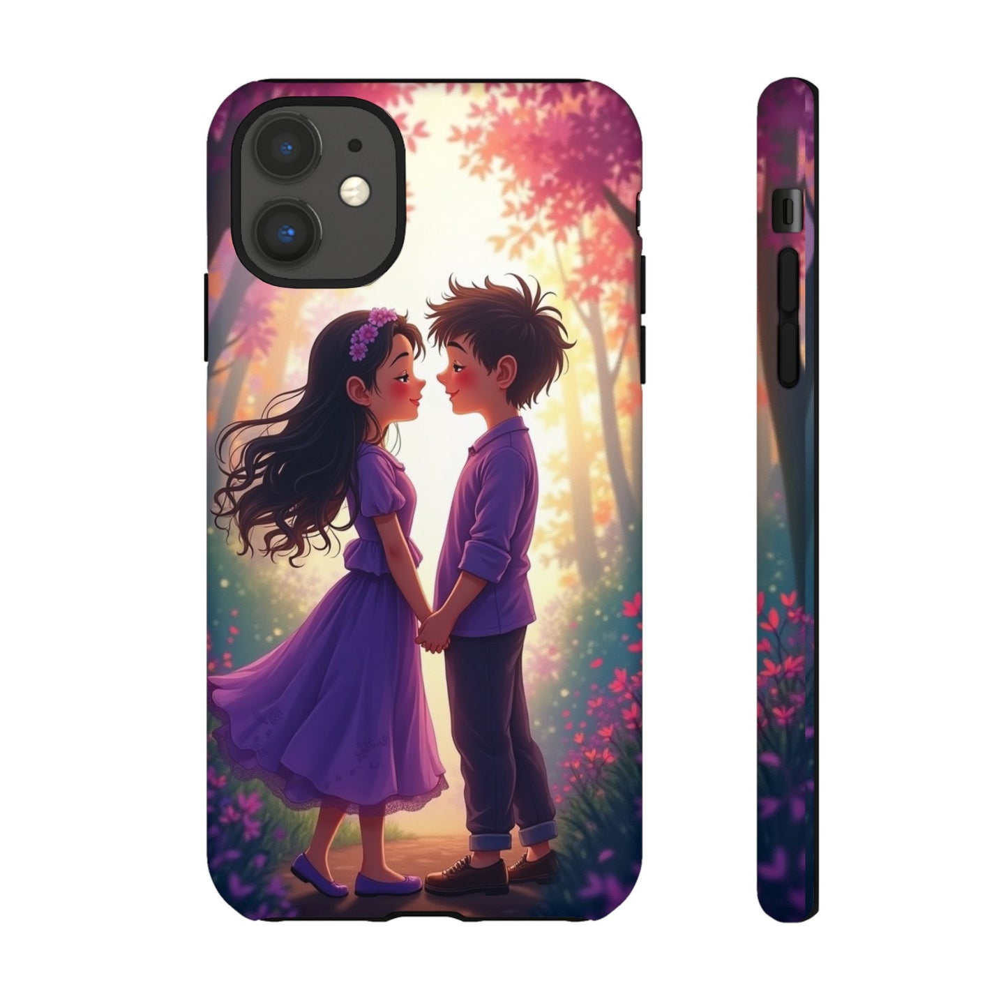 Romantic Phone Case - Cute Couple in Nature Design