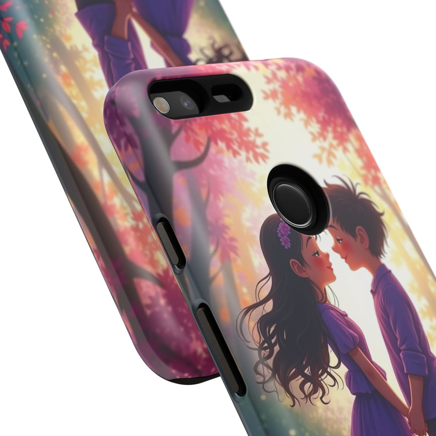 Romantic Phone Case - Cute Couple in Nature Design