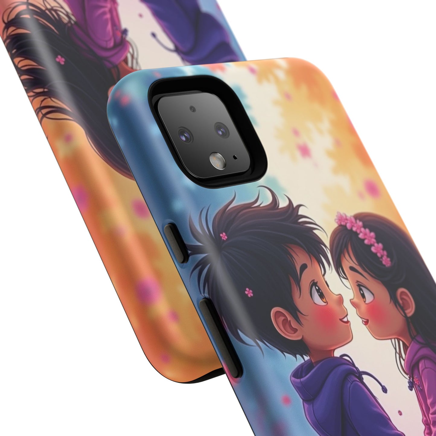 Cute Couple Phone Case - Tough Cases with Romantic Design for Kids and Teens
