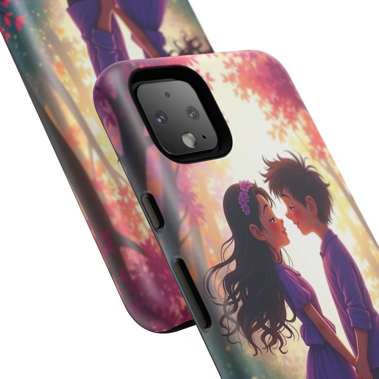 Romantic Phone Case - Cute Couple in Nature Design