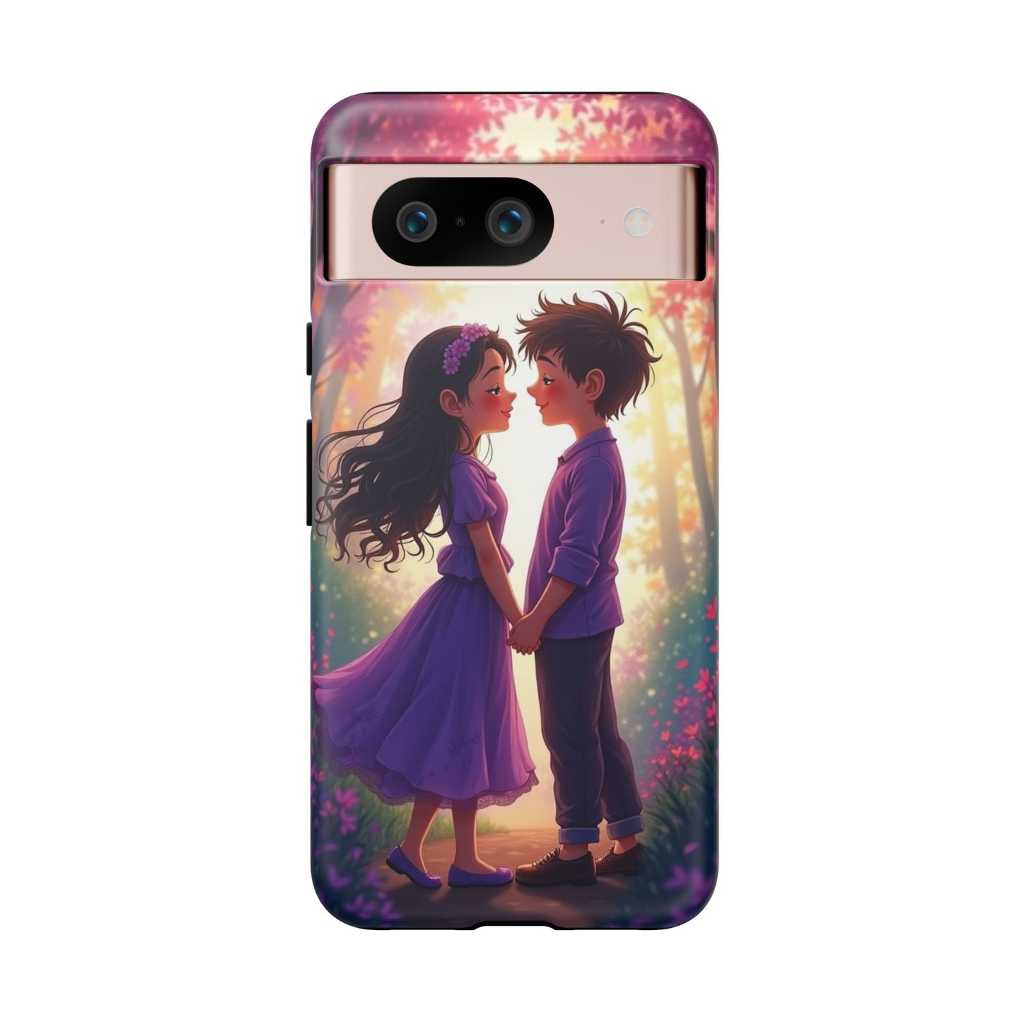 Romantic Phone Case - Cute Couple in Nature Design