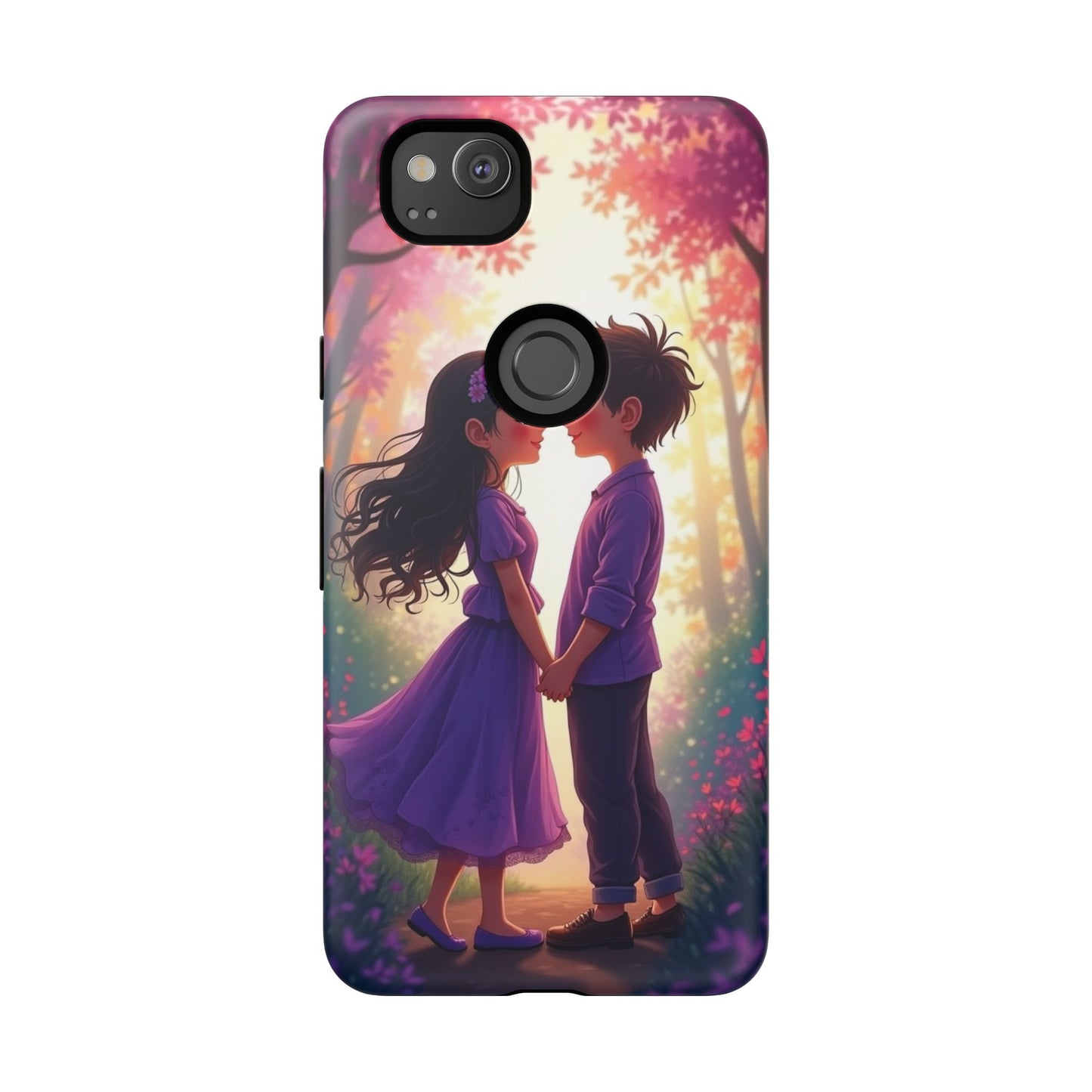 Romantic Phone Case - Cute Couple in Nature Design