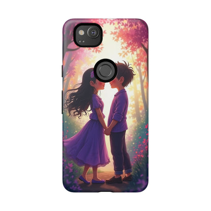 Romantic Phone Case - Cute Couple in Nature Design