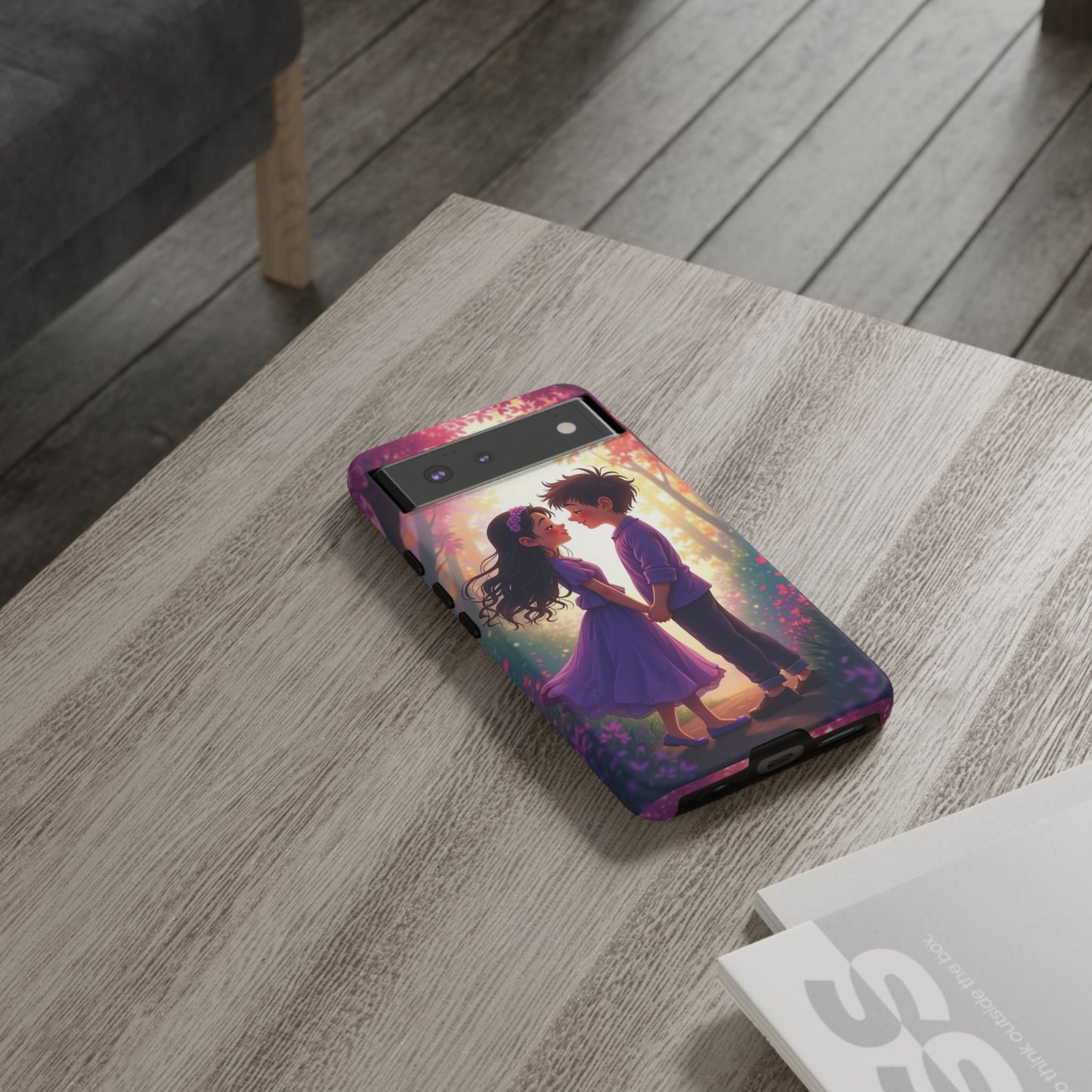 Romantic Phone Case - Cute Couple in Nature Design