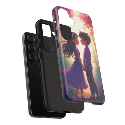 Romantic Phone Case - Cute Couple in Nature Design
