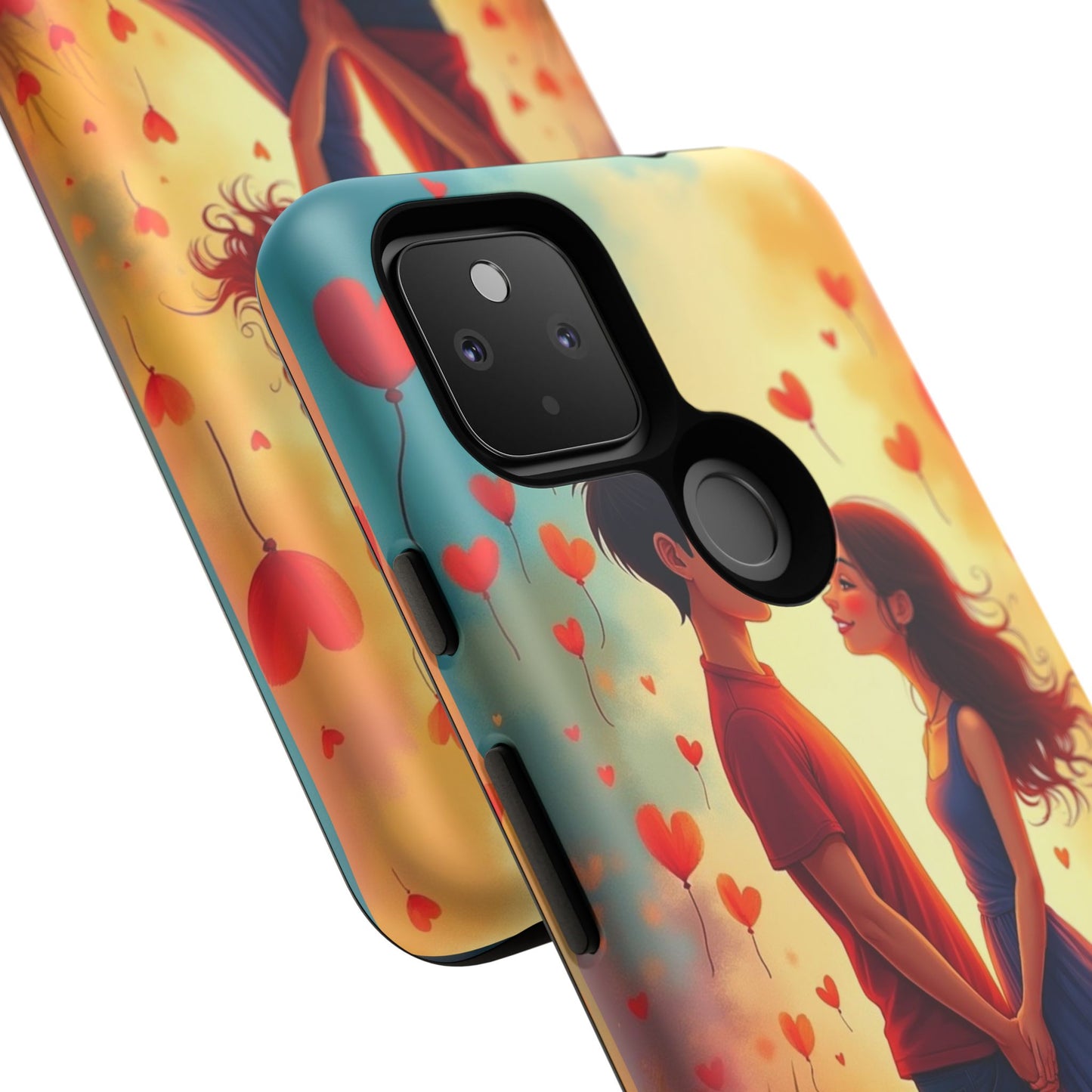 Romantic Phone Case with Heart Design for Couples