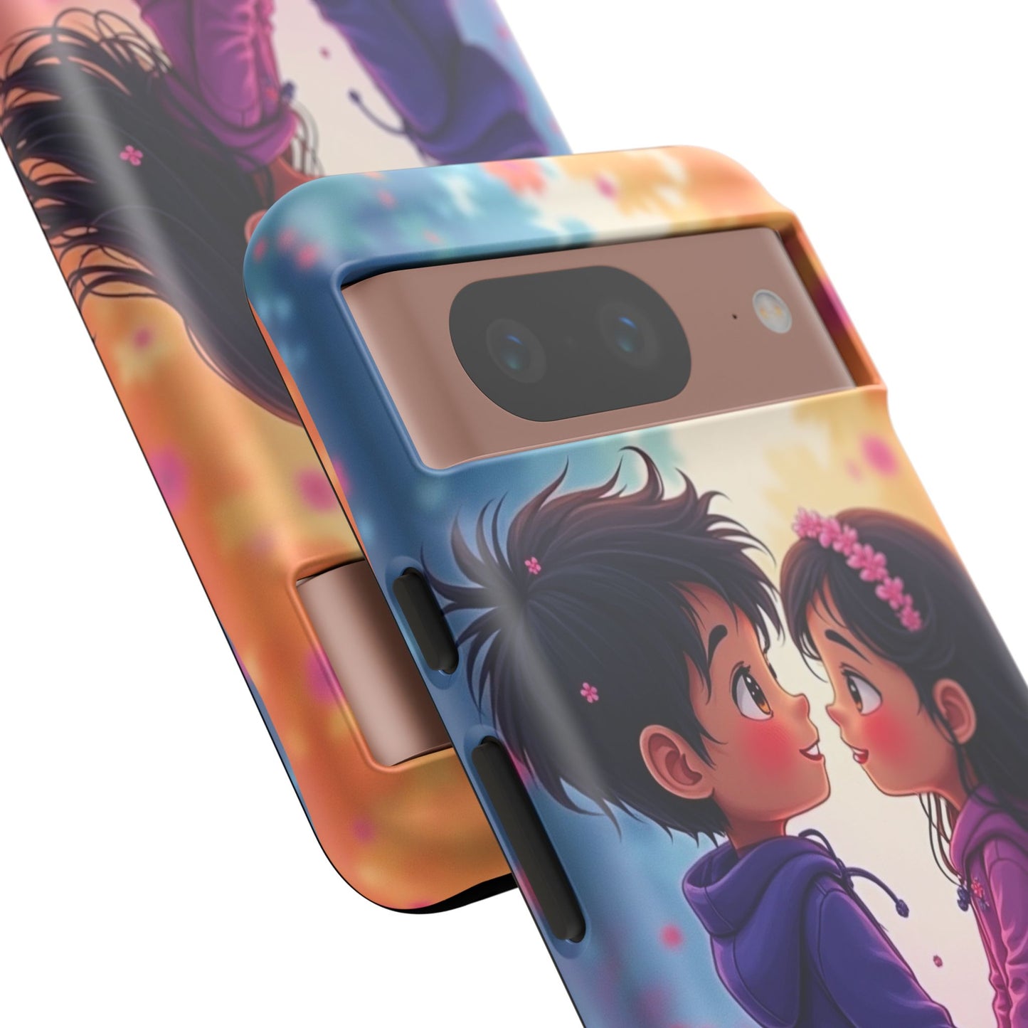 Cute Couple Phone Case - Tough Cases with Romantic Design for Kids and Teens