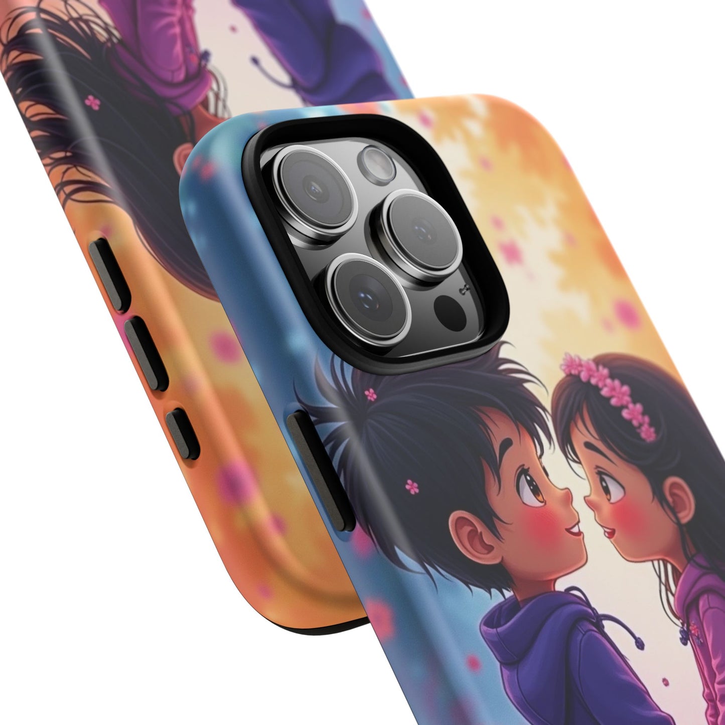 Cute Couple Phone Case - Tough Cases with Romantic Design for Kids and Teens