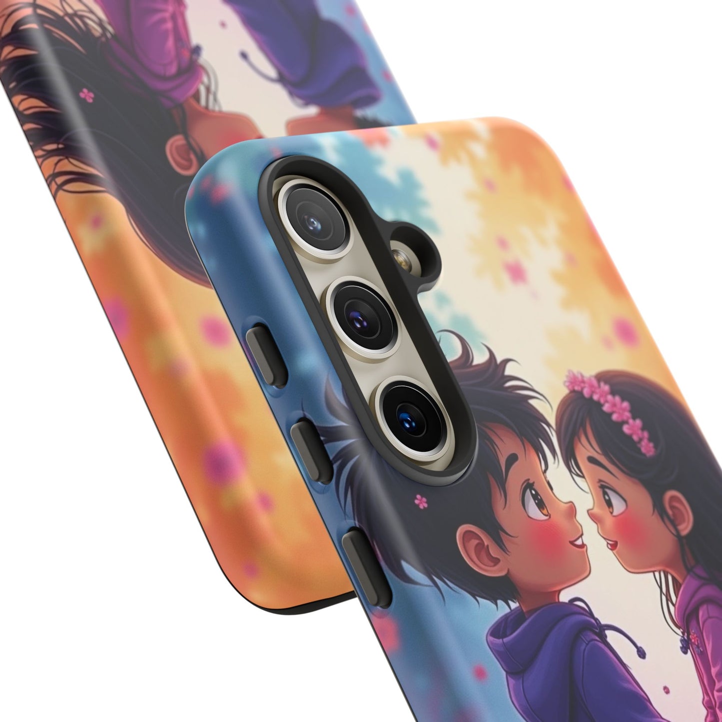 Cute Couple Phone Case - Tough Cases with Romantic Design for Kids and Teens