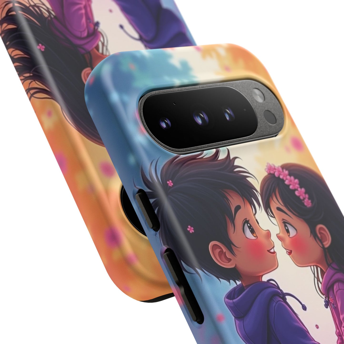 Cute Couple Phone Case - Tough Cases with Romantic Design for Kids and Teens