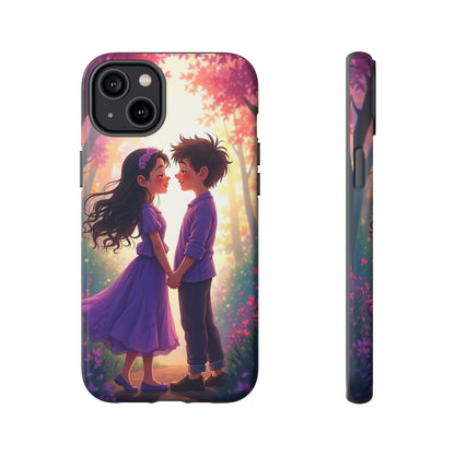 Romantic Phone Case - Cute Couple in Nature Design