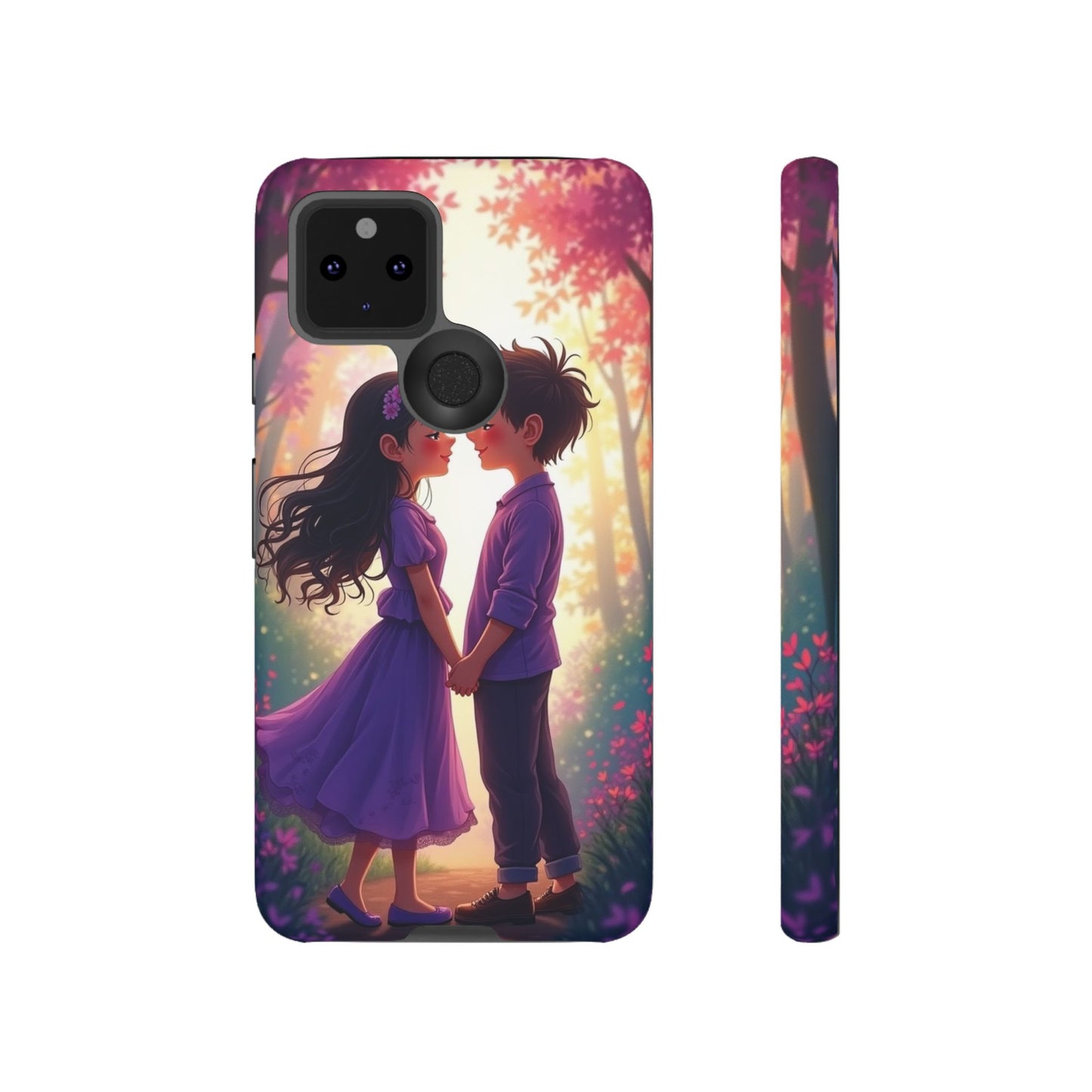 Romantic Phone Case - Cute Couple in Nature Design