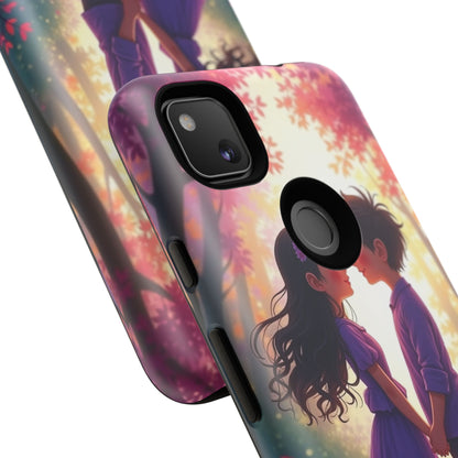 Romantic Phone Case - Cute Couple in Nature Design