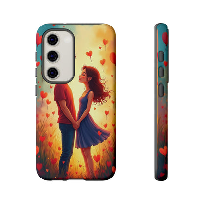 Romantic Phone Case with Heart Design for Couples