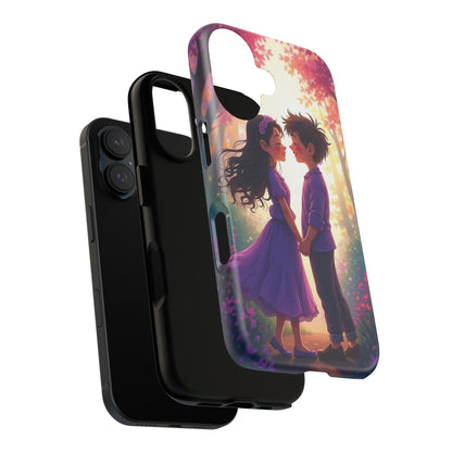 Romantic Phone Case - Cute Couple in Nature Design