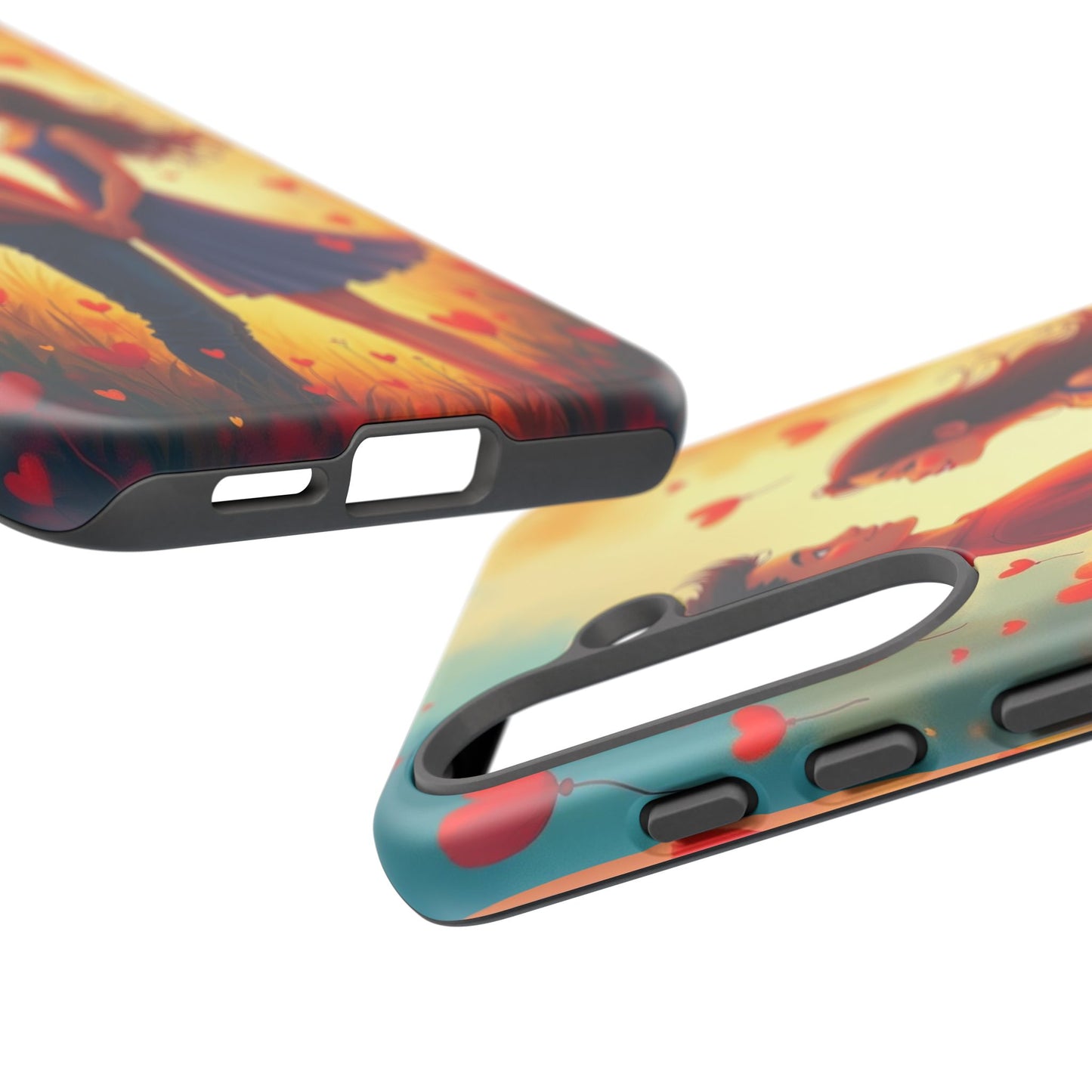 Romantic Phone Case with Heart Design for Couples