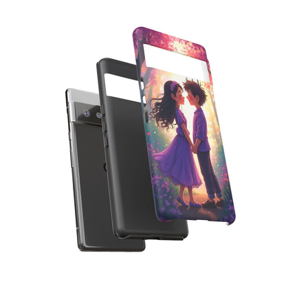 Romantic Phone Case - Cute Couple in Nature Design