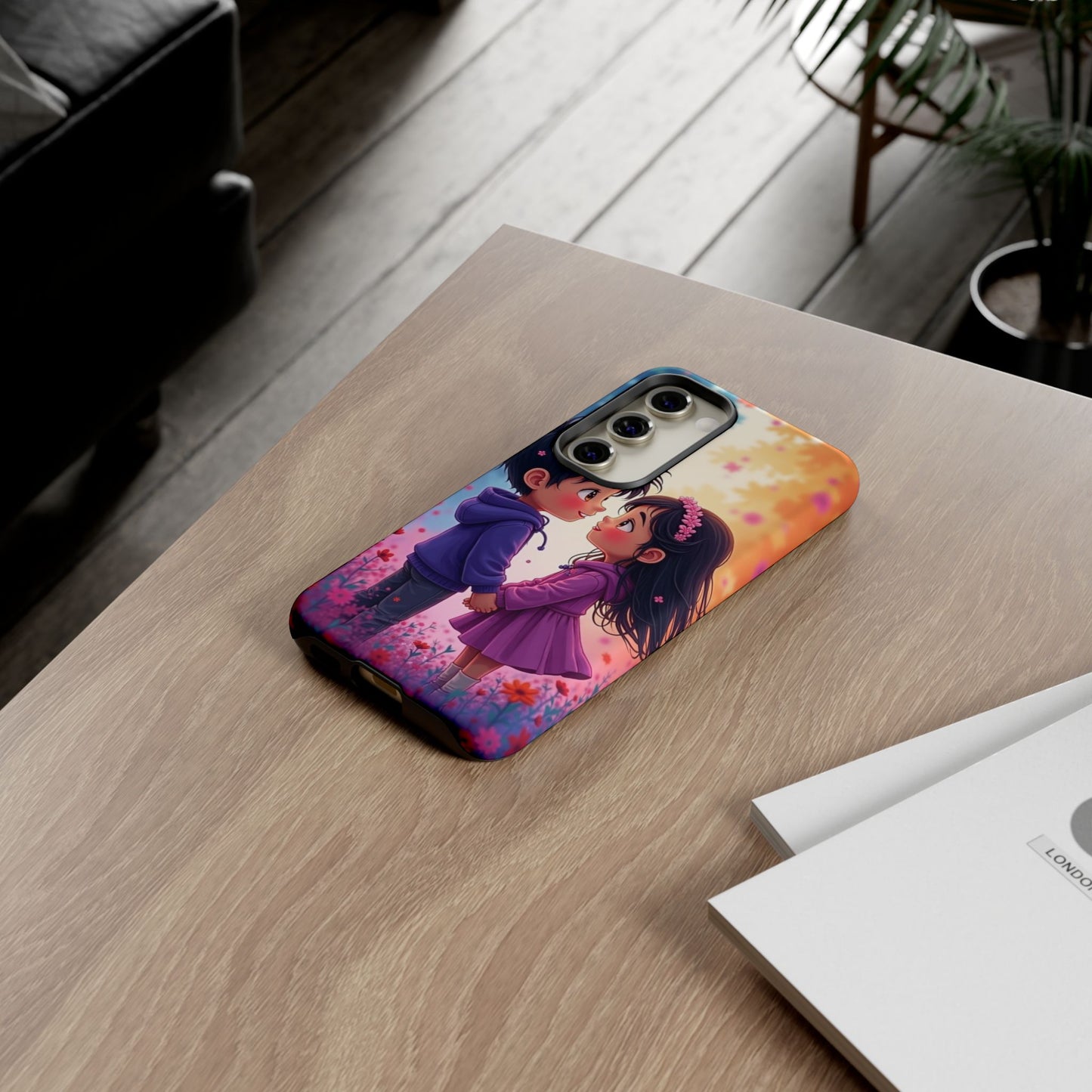 Cute Couple Phone Case - Tough Cases with Romantic Design for Kids and Teens