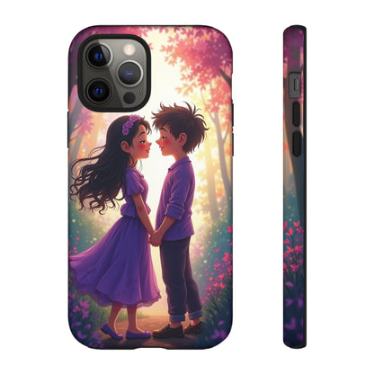 Romantic Phone Case - Cute Couple in Nature Design