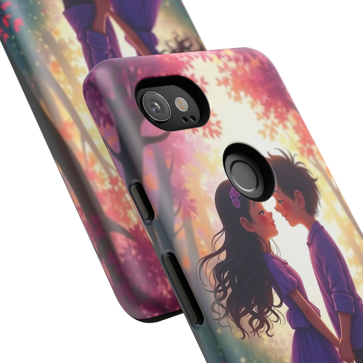 Romantic Phone Case - Cute Couple in Nature Design
