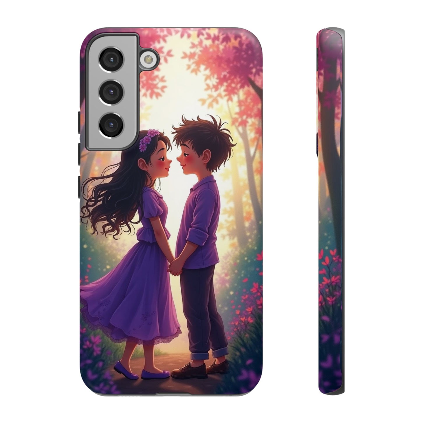 Romantic Phone Case - Cute Couple in Nature Design