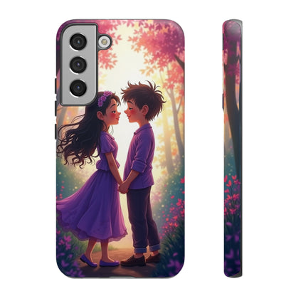 Romantic Phone Case - Cute Couple in Nature Design