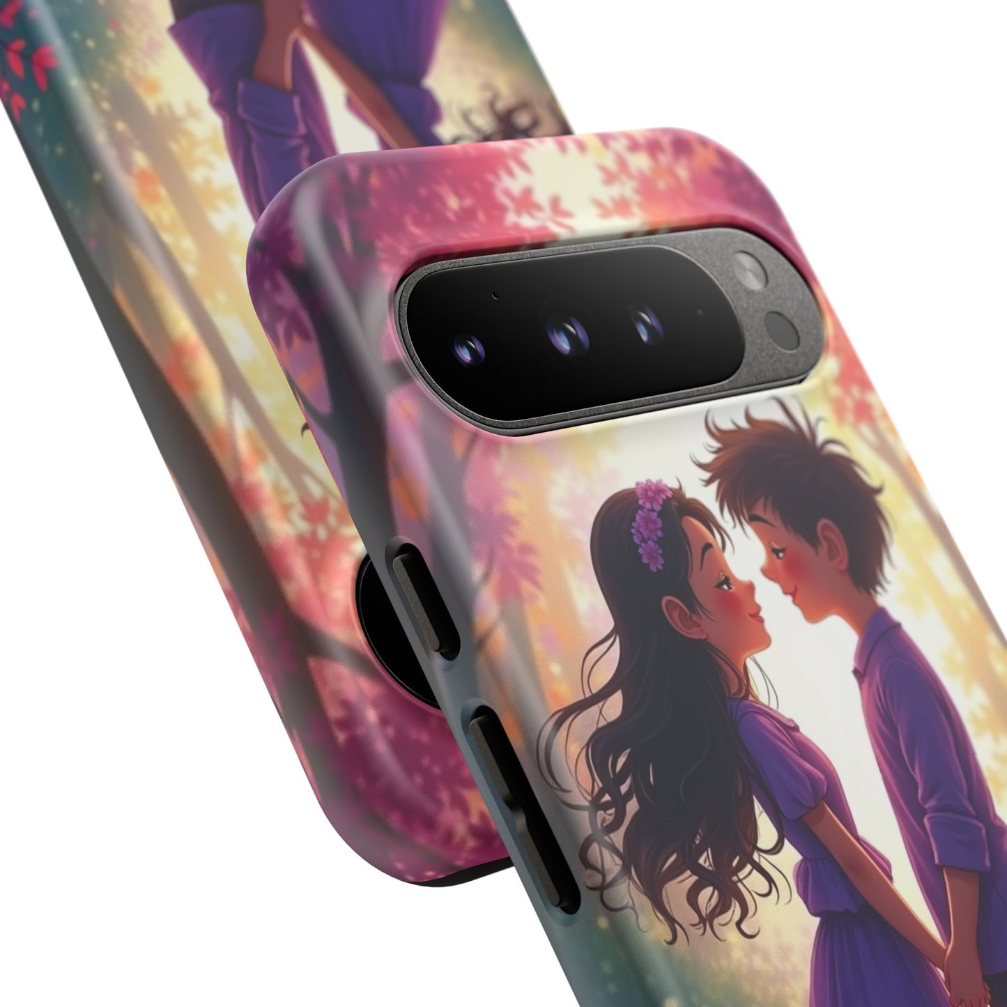 Romantic Phone Case - Cute Couple in Nature Design