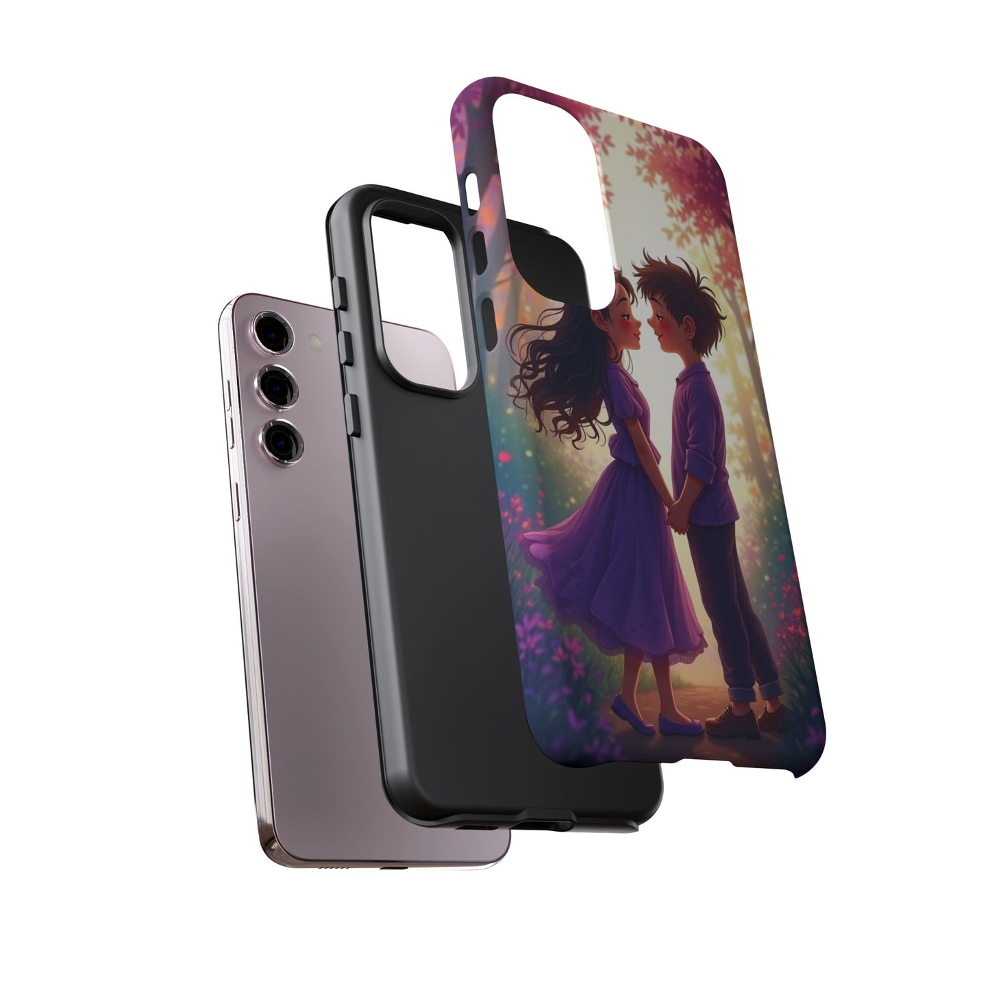 Romantic Phone Case - Cute Couple in Nature Design