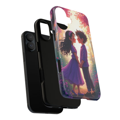 Romantic Phone Case - Cute Couple in Nature Design
