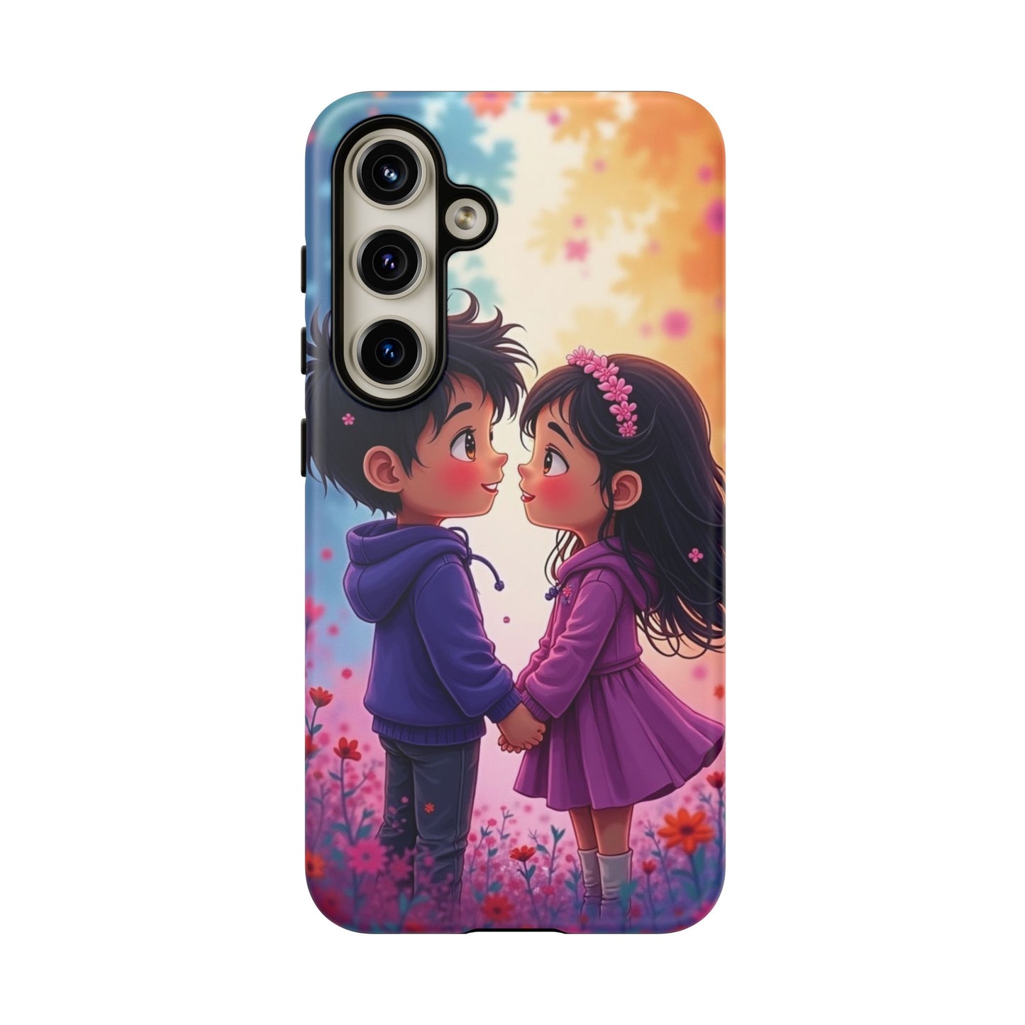 Cute Couple Phone Case - Tough Cases with Romantic Design for Kids and Teens