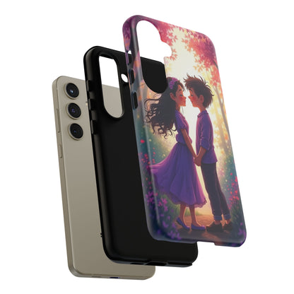 Romantic Phone Case - Cute Couple in Nature Design