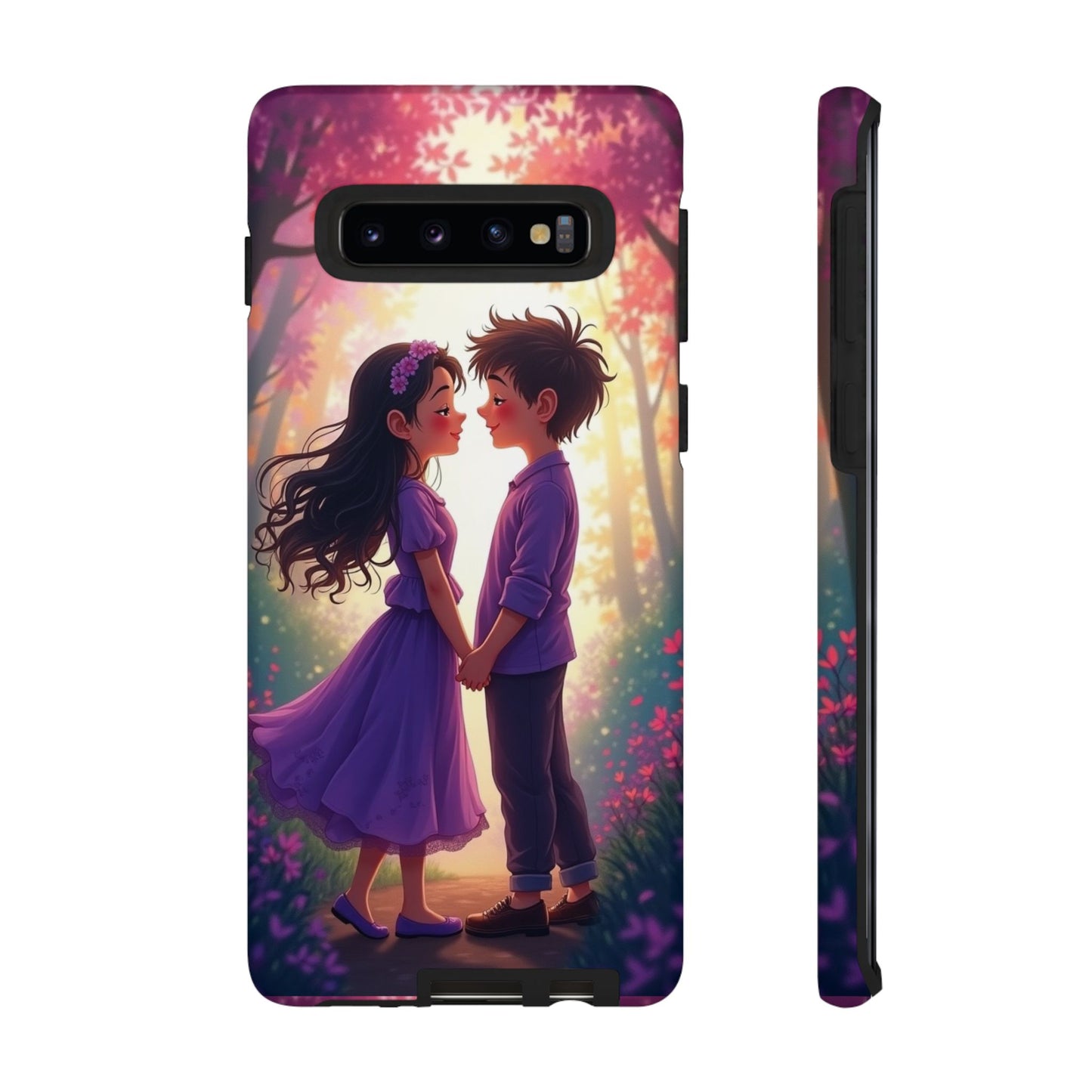 Romantic Phone Case - Cute Couple in Nature Design