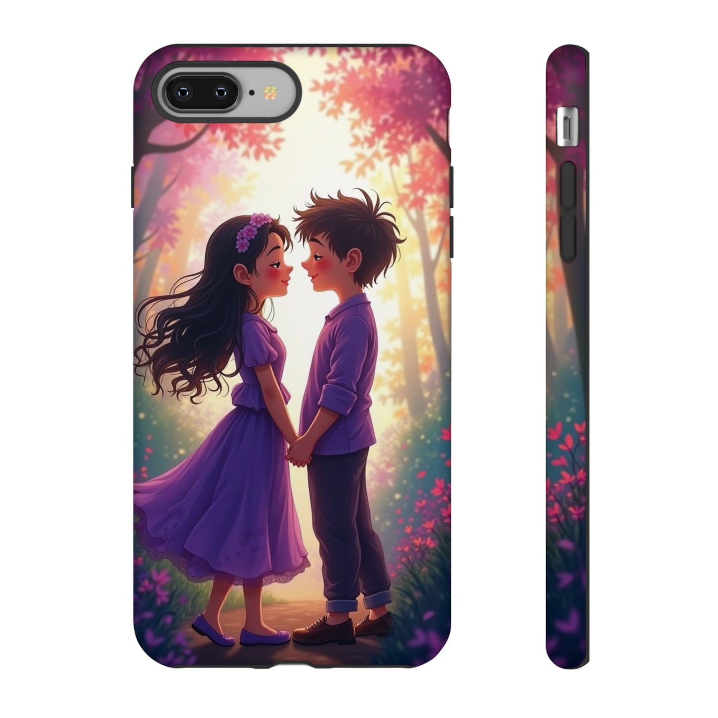Romantic Phone Case - Cute Couple in Nature Design