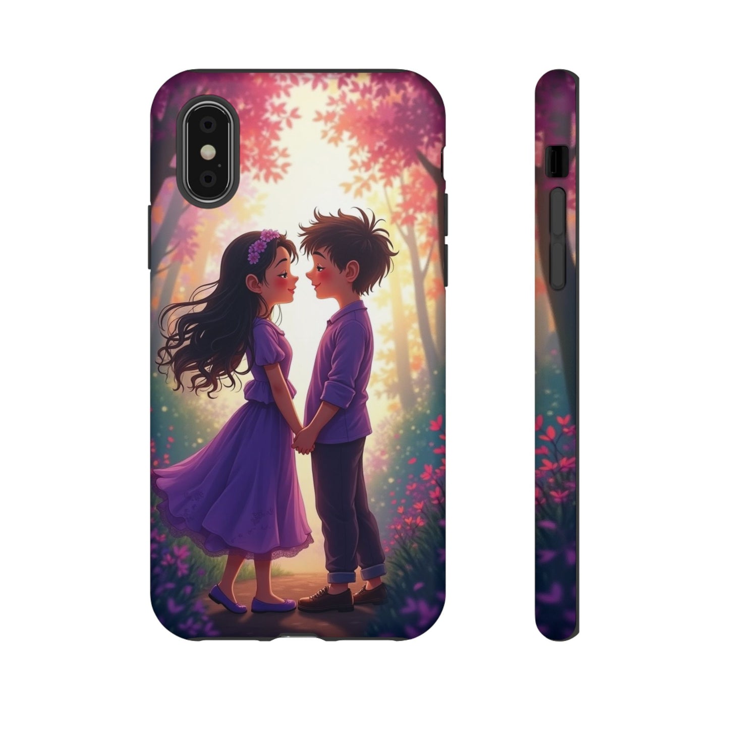 Romantic Phone Case - Cute Couple in Nature Design