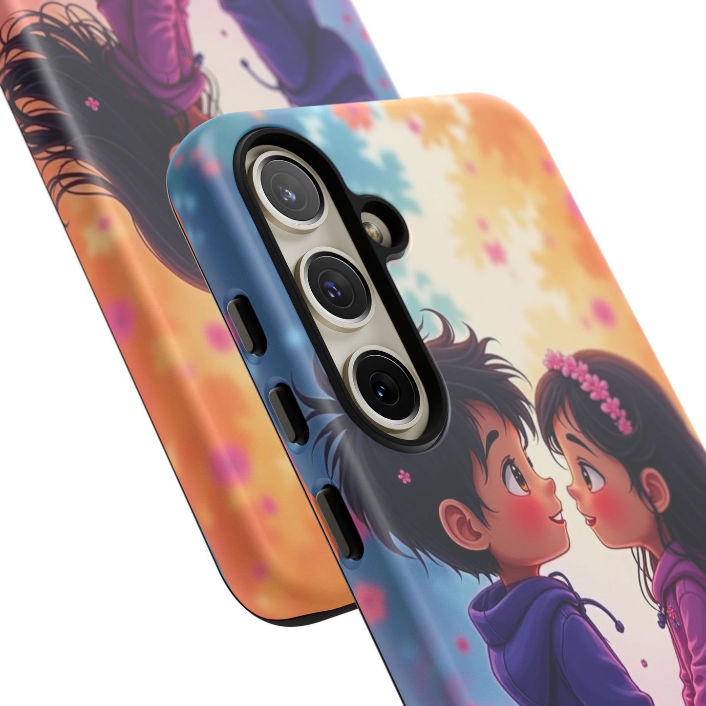 Cute Couple Phone Case - Tough Cases with Romantic Design for Kids and Teens