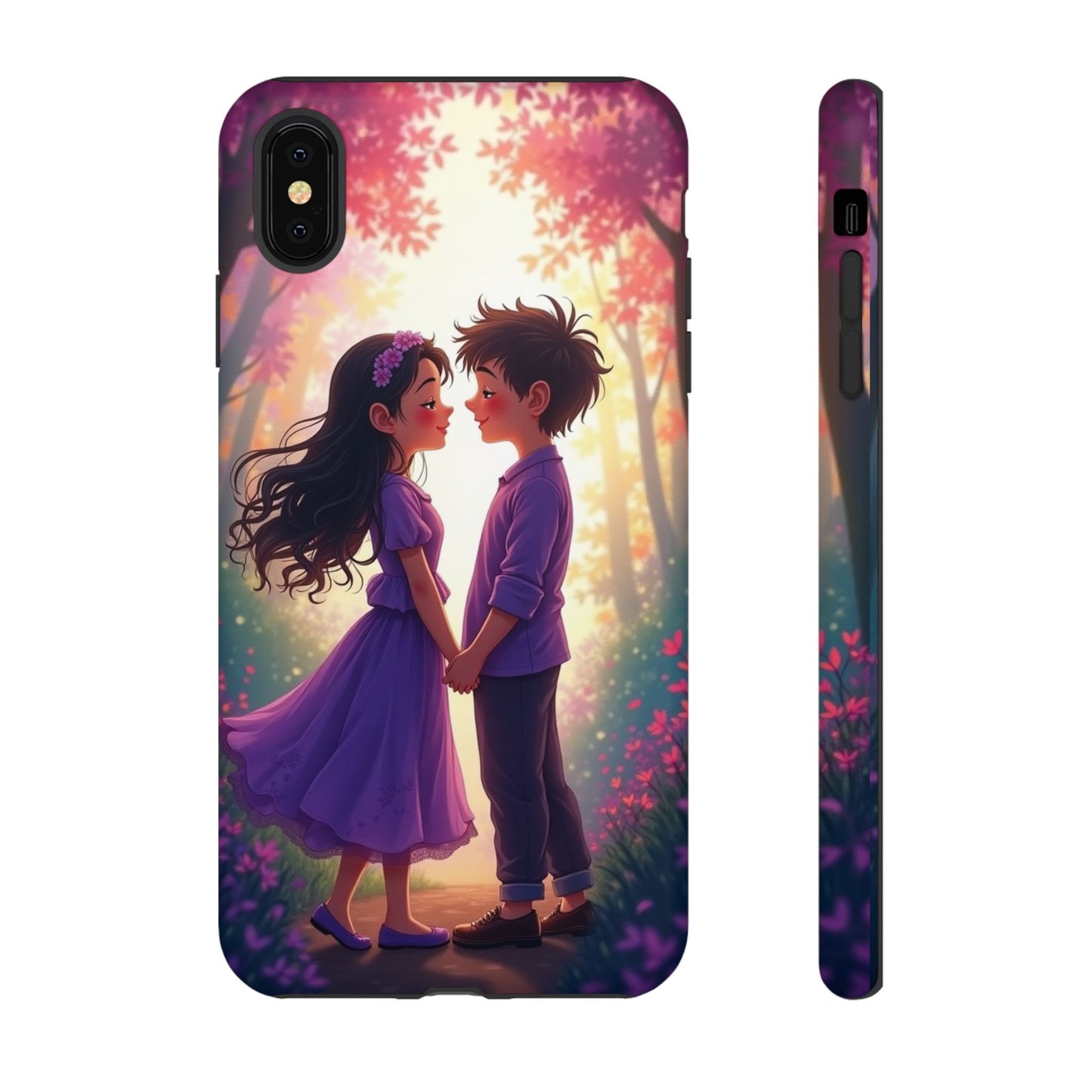 Romantic Phone Case - Cute Couple in Nature Design