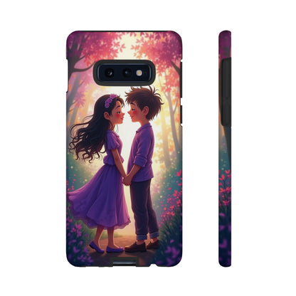 Romantic Phone Case - Cute Couple in Nature Design