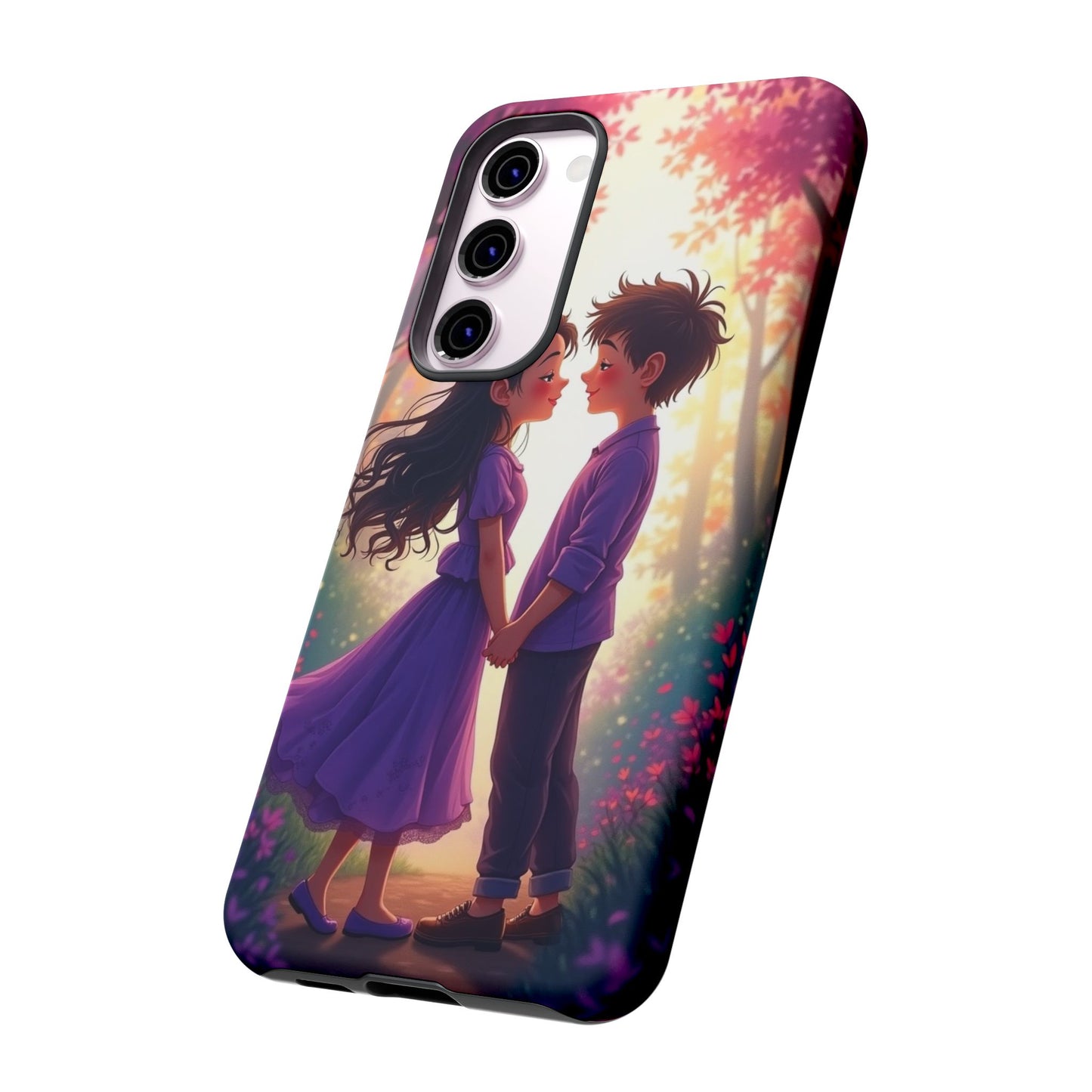 Romantic Phone Case - Cute Couple in Nature Design