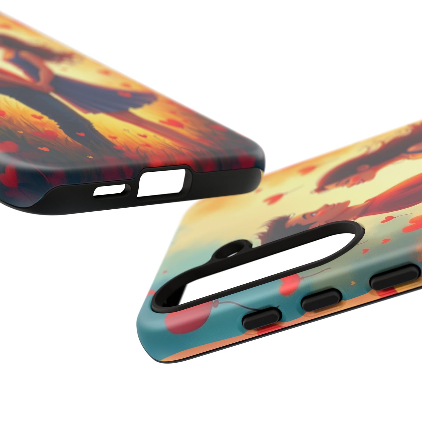 Romantic Phone Case with Heart Design for Couples