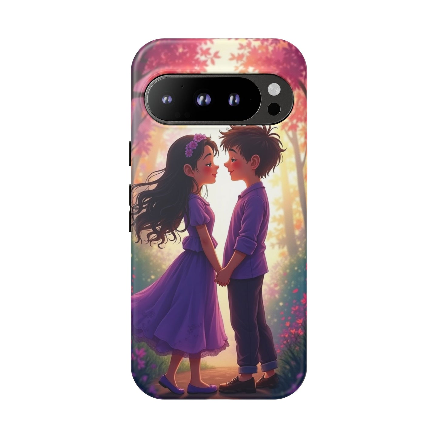 Romantic Phone Case - Cute Couple in Nature Design