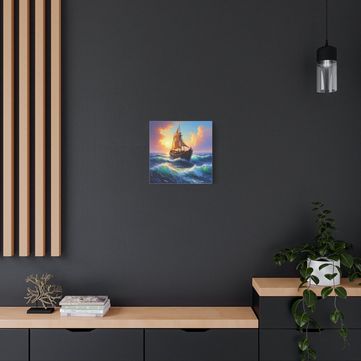 Nautical Canvas Wall Art, Seascape Decor, Sailing Ship Print, Ocean Home Decor, Coastal Living, Maritime Artwork, Gift for Sailors
