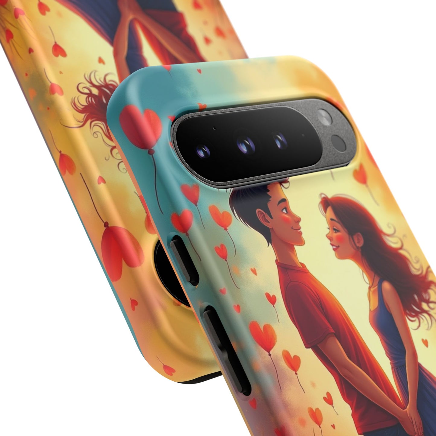Romantic Phone Case with Heart Design for Couples