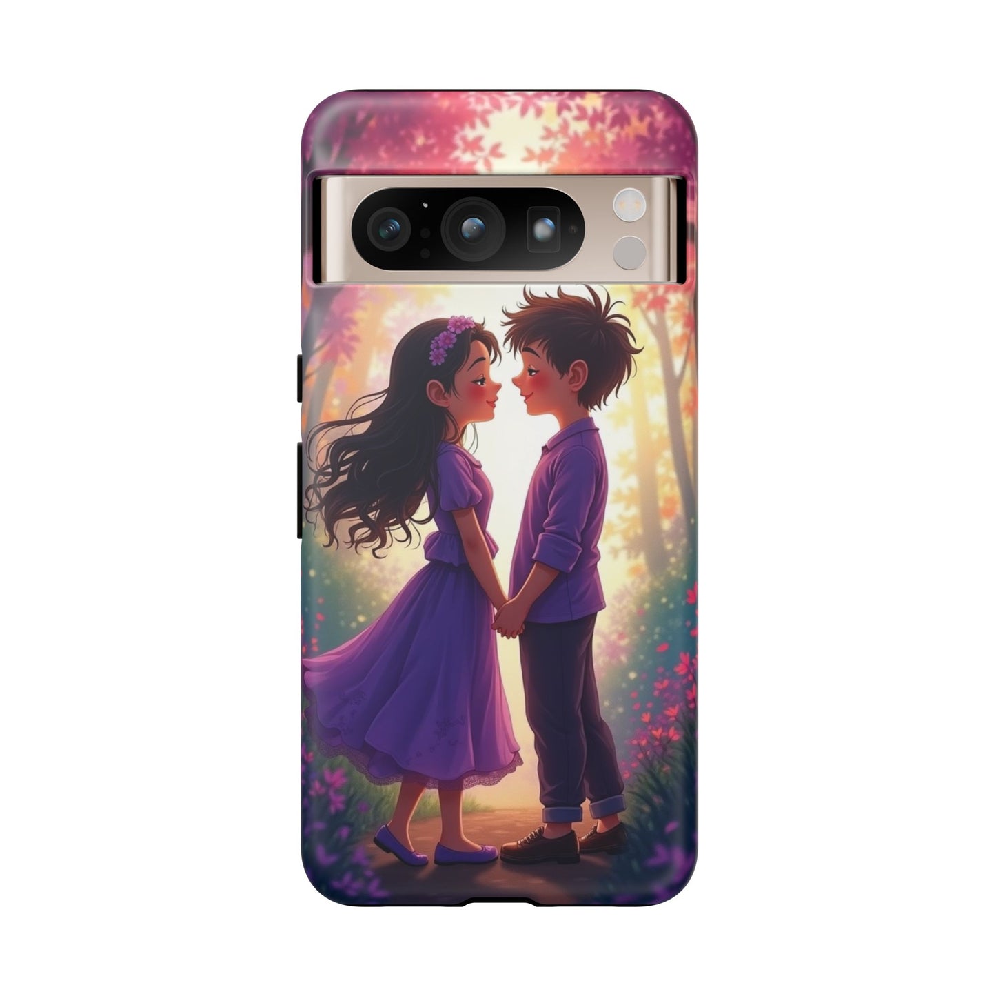 Romantic Phone Case - Cute Couple in Nature Design