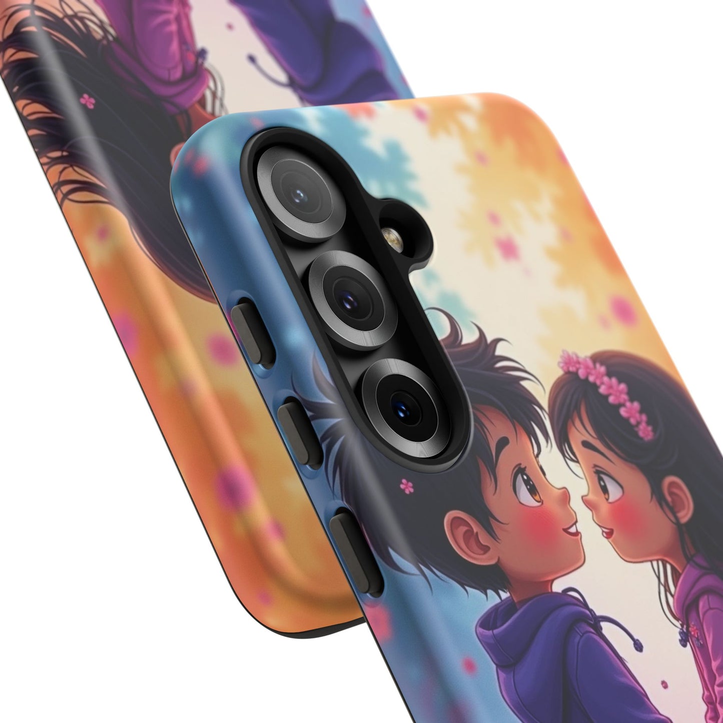 Cute Couple Phone Case - Tough Cases with Romantic Design for Kids and Teens