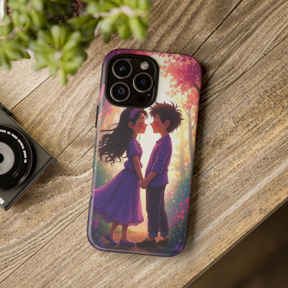 Romantic Phone Case - Cute Couple in Nature Design